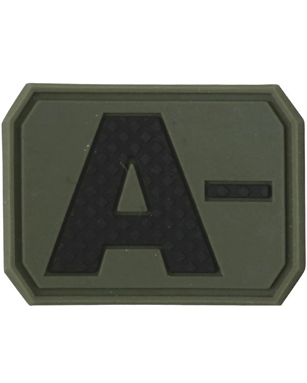 Blood Group Patch A- with hook and loop fastener back