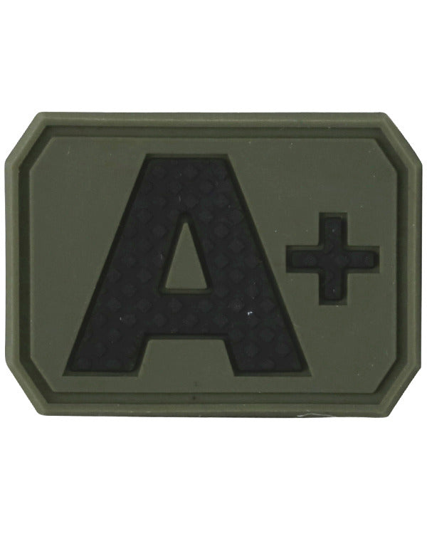 Blood Group Patch A+ with hook and loop fastener back