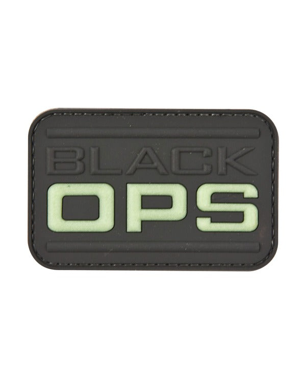 Black Ops Patch with hook and loop fastener back