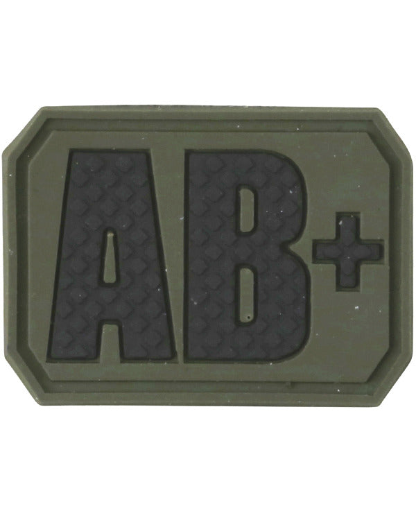 Blood Group Patch AB+ with hook and loop fastener back
