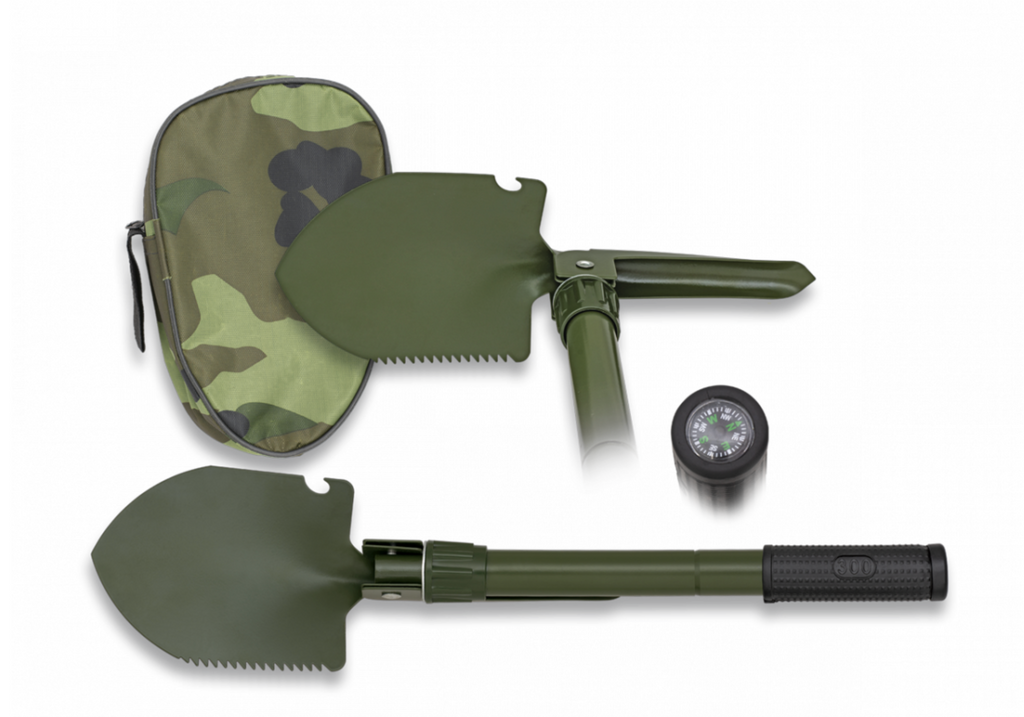 Lightweight and compact Mini Entrenching Tool with mini compass