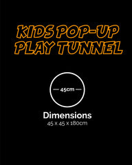 Kids Pop-up Camouflage Play Tunnel