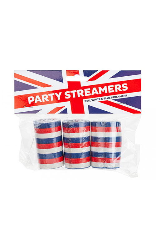 Union Jack Party Streamers (pack of 3)