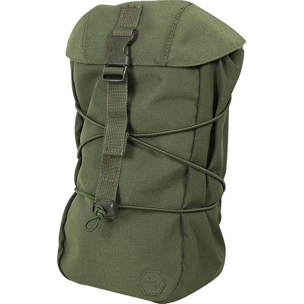Green Viper Stuffa Pouch with drawcord opening and buckle fastening