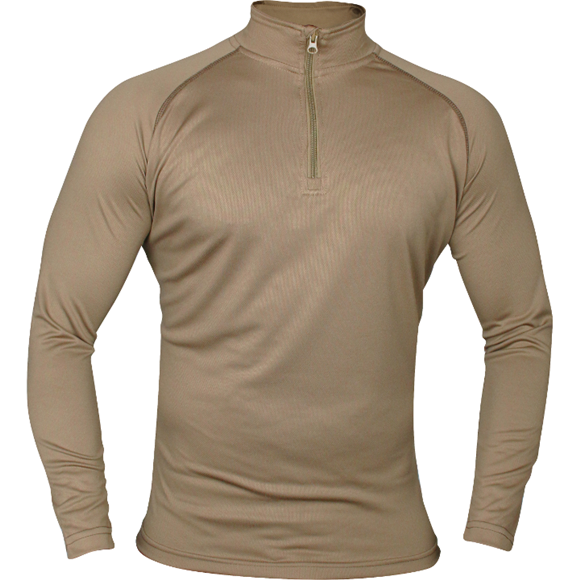 Coyote Viper Mesh Tech Armour Wicking Top with 1/4 zip