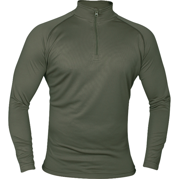 Green Viper Mesh Tech Armour Wicking Top with 1/4 zip