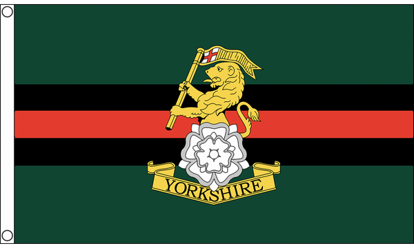 Yorkshire Regiment Flag with 2 eyelets
