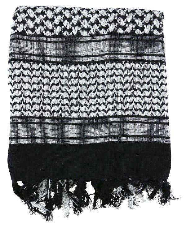 Kombat Black and White Shemagh