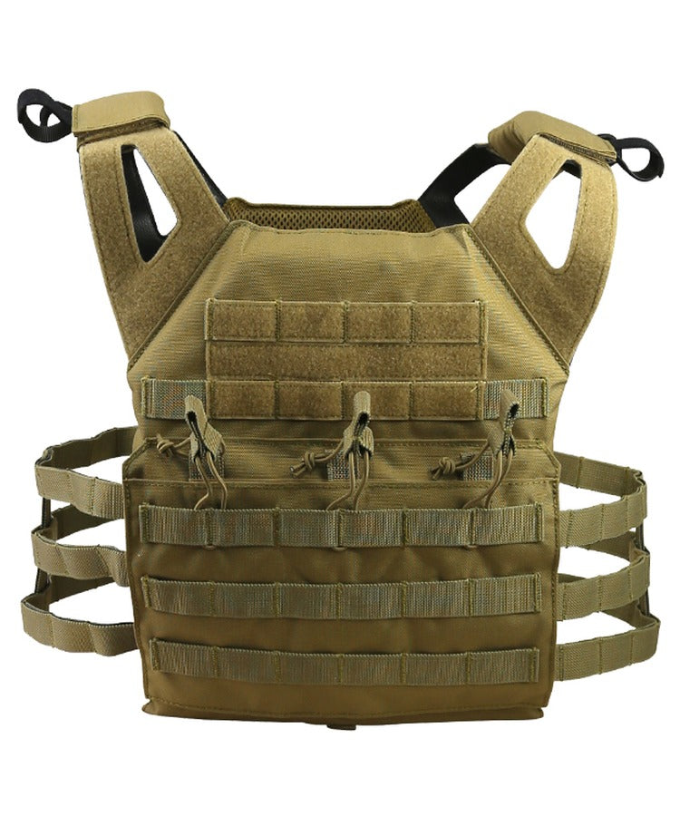 Kombat Coyote Spec-Ops Jump Plate Carrier with padded shoulder and adjustable straps