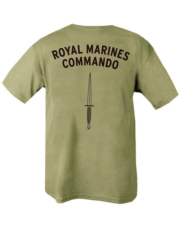 Royal Marines Commando T-Shirt - Olive Green – Pools Surplus Stores