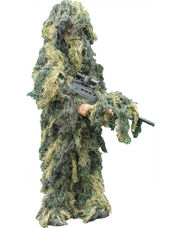 Kids Ghillie Suit with jacket, trousers and gun cover