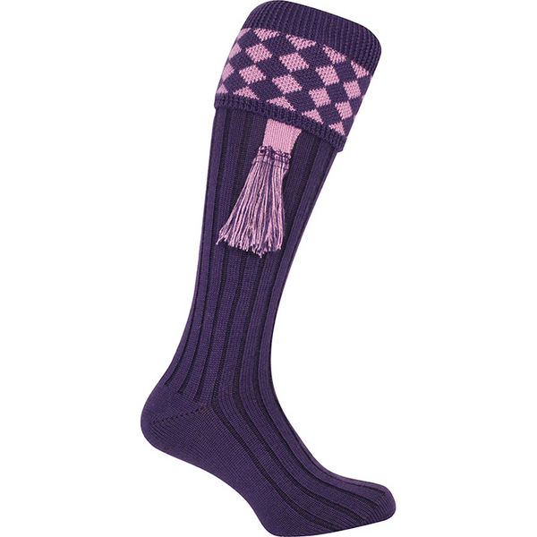 Jack Pyke Harlequin Shooting Socks - Purple