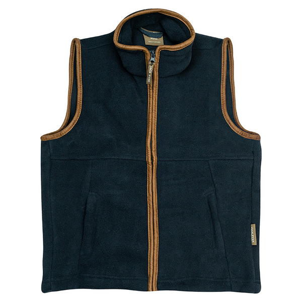 Jack Pyke Navy Junior Countryman Fleece Gilet with zipped pockets