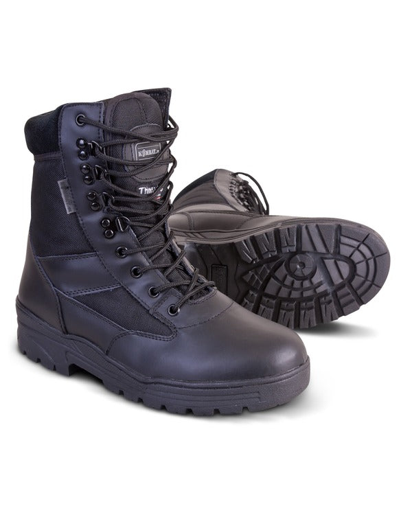 Kombat Black Patrol Boot Half Leather/Half Nylon 