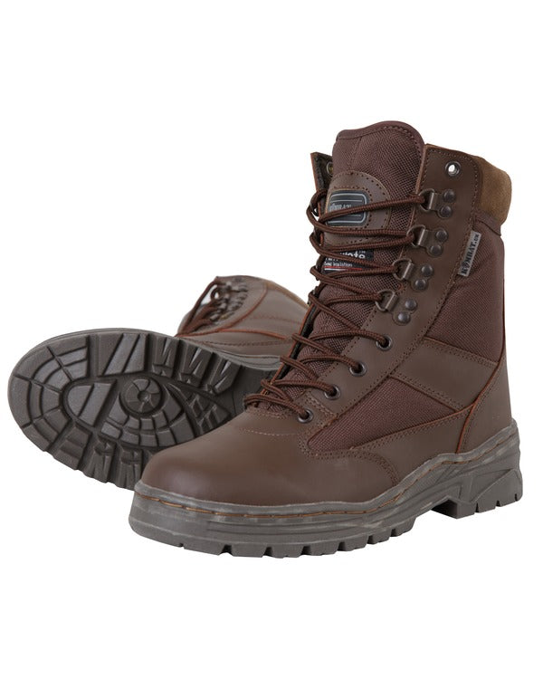 Kombat MOD Brown Patrol Boot Half Leather/Half Nylon