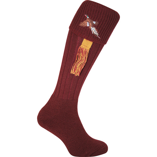 Jack Pyke Pheasant Socks - Burgundy