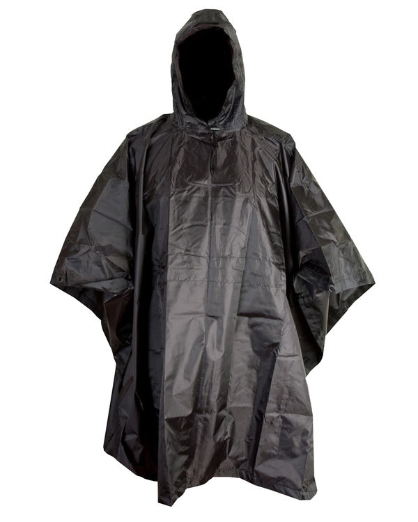 Kombat US Style Poncho - Black