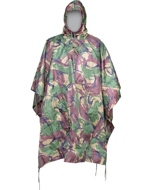 Kombat US Style Poncho with hood - British DPM