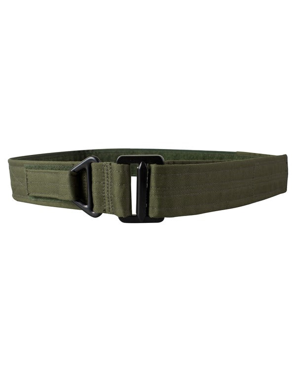 Kombat Green Tactical Rigger Belt with heavy duty steel buckle