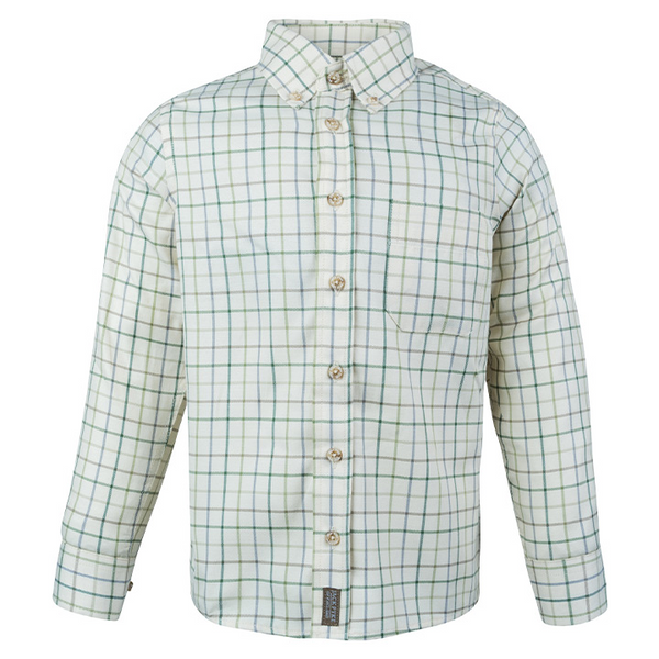 Jack Pyke Green Junior Countryman Shirt with buttoned collar