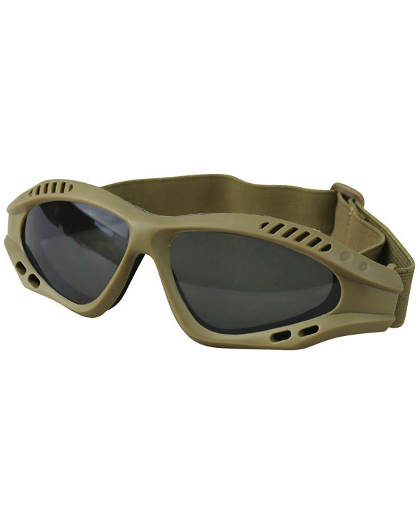 Kombat Coyote Spec-Ops Glasses with adjustable elastic strap